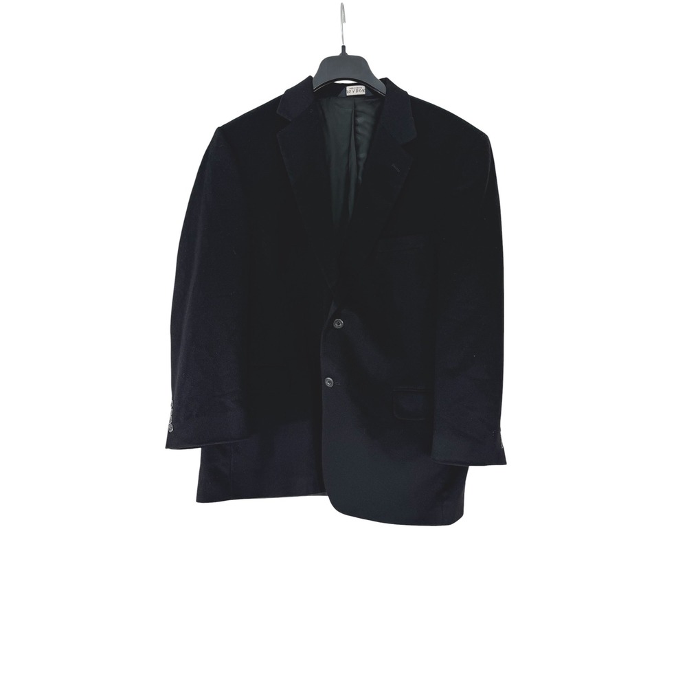 Jos. A. Bank Mens Black Wool 2 Button Blazer Sport Coat Jacket
